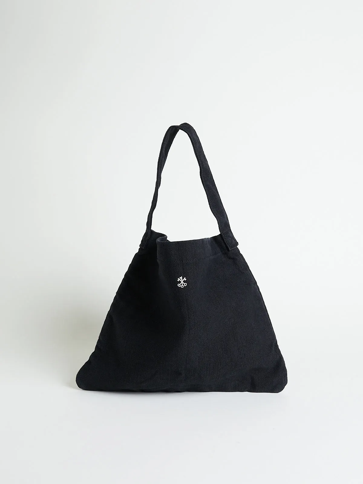 Original Tote S in Black Linen