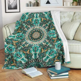 Ornamental Magical Green Dream Premium Blanket