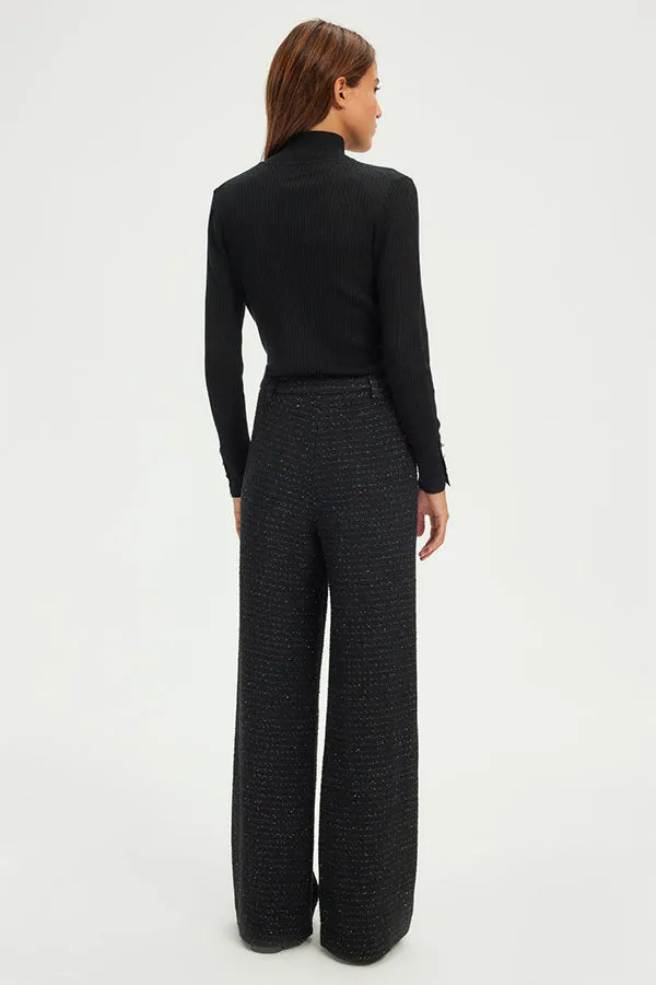 PabloNARELLE WIDE TWEED LUREX TROUSERS