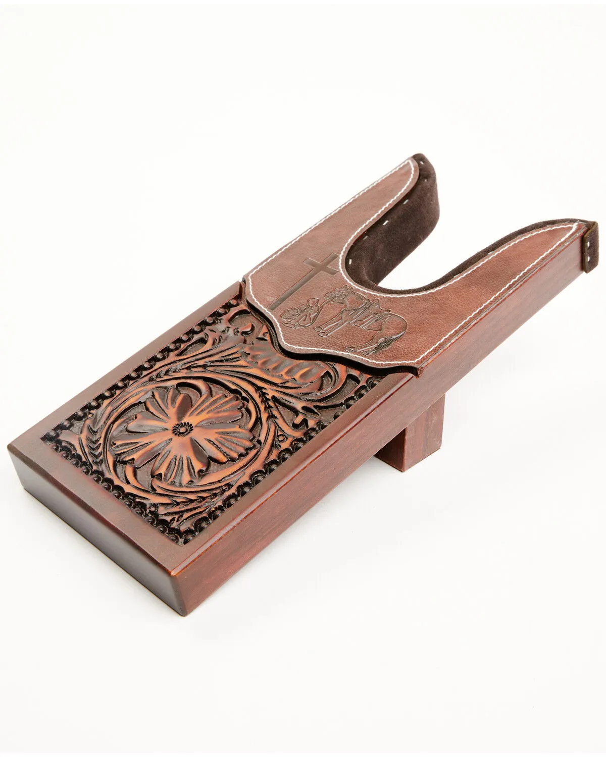 Product Name:  Boot Barn Praying Cowboy Tooled Boot Jack