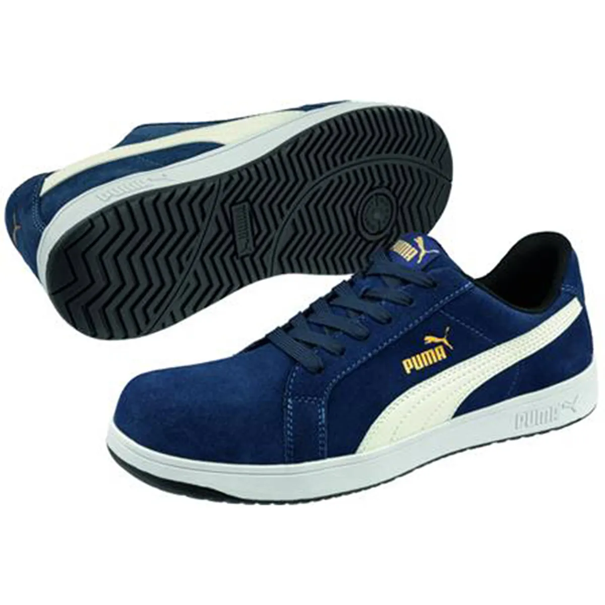 Puma Iconic Navy Suede S1PL Safety Trainers 12 (47)