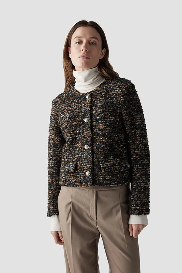 Rabe & LecomteBLUE TWEED SPARKLY JACKET