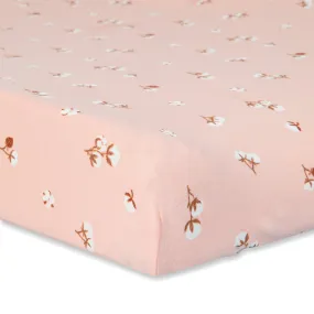 Rise Little Earthling Crib Sheet - Flowers  - Clement