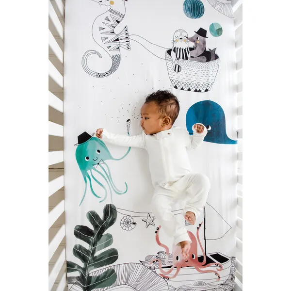 Rookie Humans Underwater Love Standard Crib Sheet