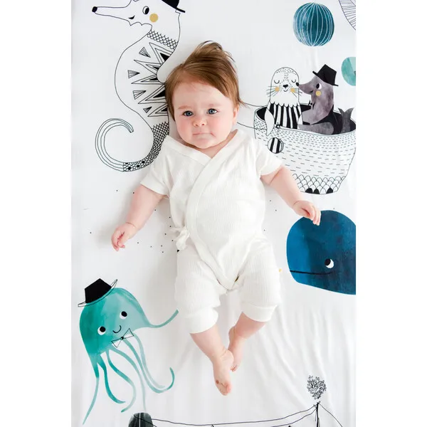 Rookie Humans Underwater Love Standard Crib Sheet