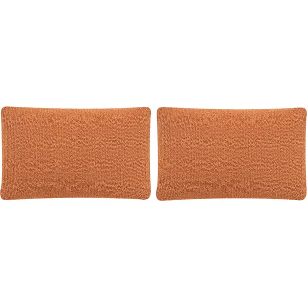 Safavieh Set of 2 Soleil Solid Indoor/Outdoor Pillow, Orange