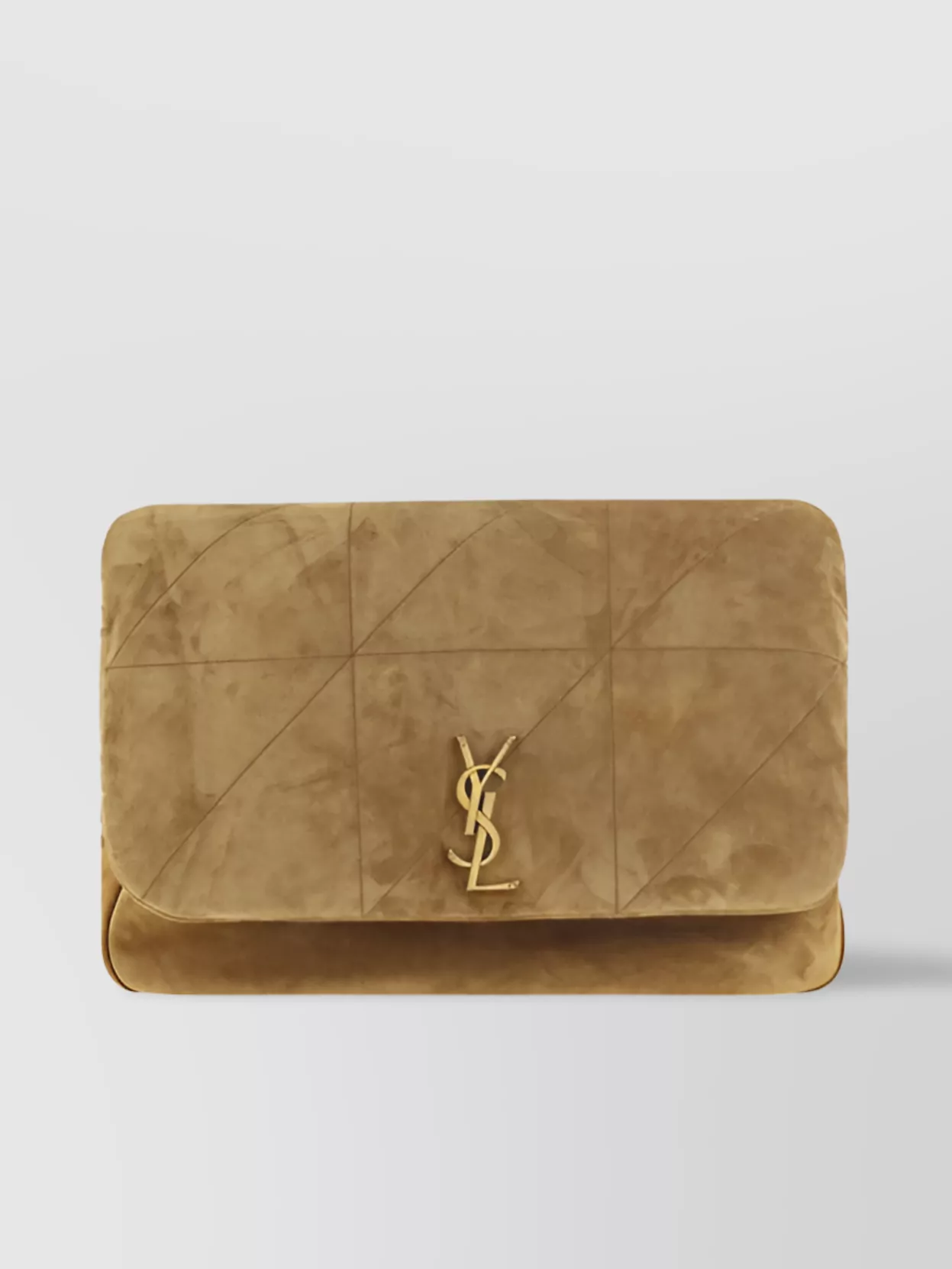 Saint Laurent   Quilted suede shoulder bag