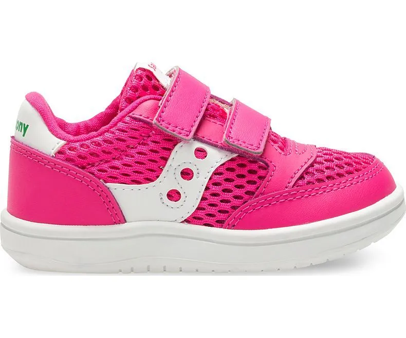 Saucony (Little Girls) Baby Jazz Velcro- Pink/White