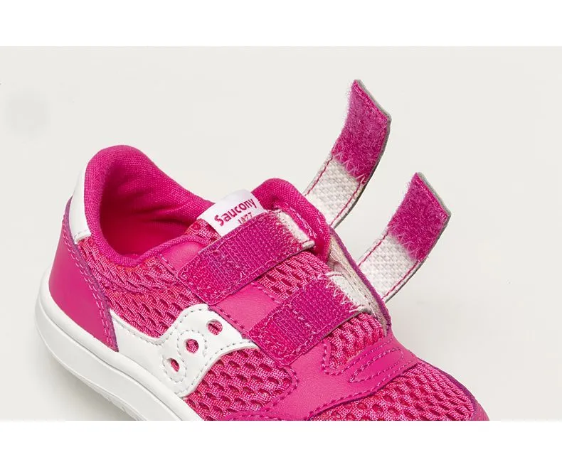 Saucony (Little Girls) Baby Jazz Velcro- Pink/White