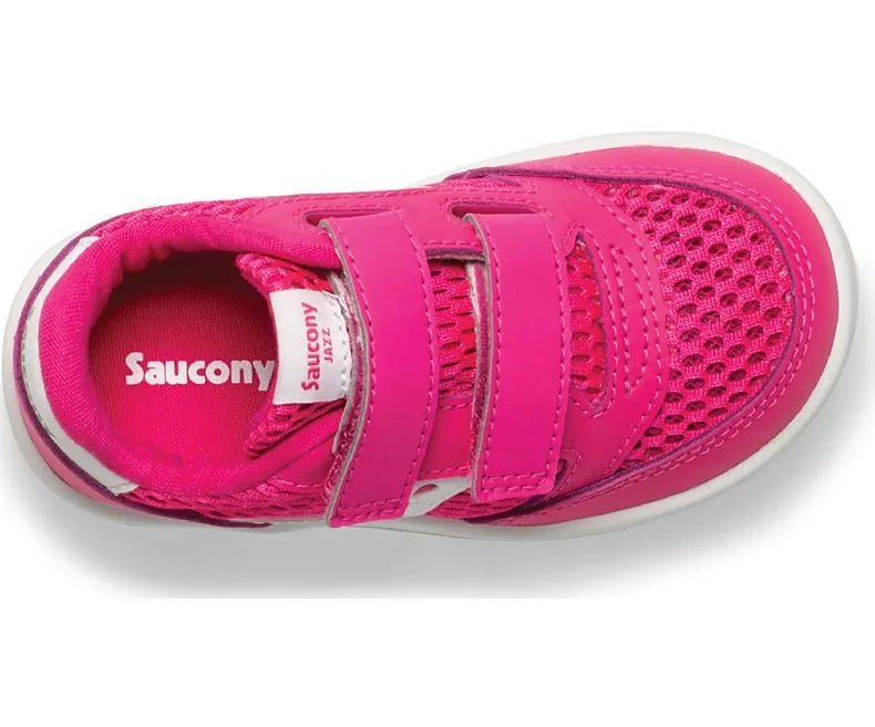 Saucony (Little Girls) Baby Jazz Velcro- Pink/White