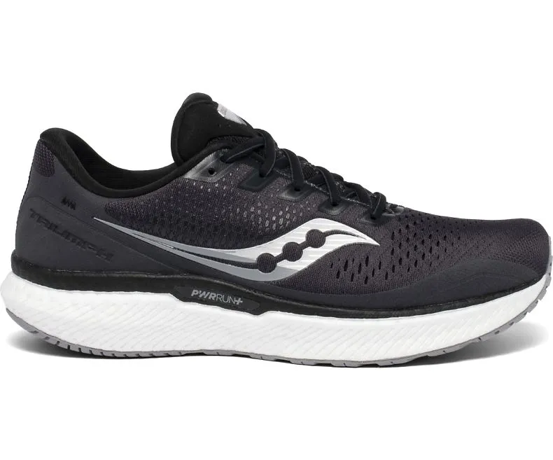 SAUCONY Men's Triumph 18 (Charcoal/White)