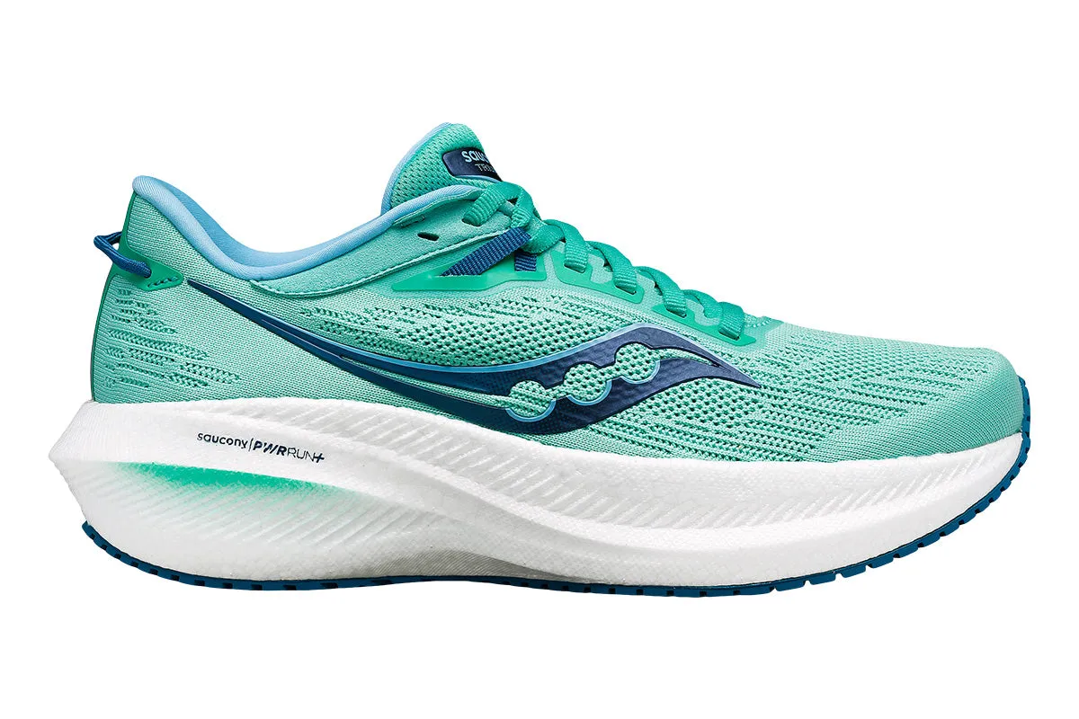 Saucony Triumph 21 B Mint/Navy Womens