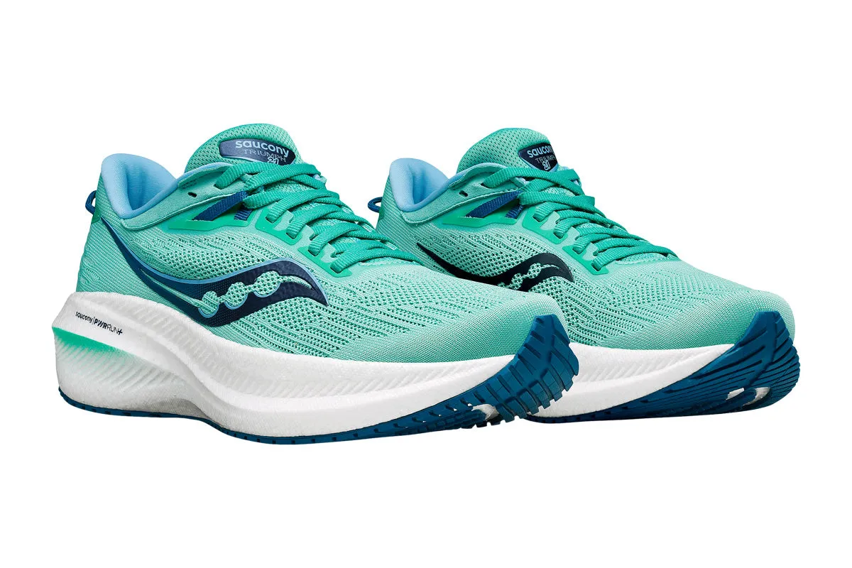 Saucony Triumph 21 B Mint/Navy Womens