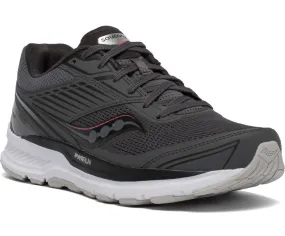 Saucony Womens Echelon 8 Running Shoe- Charcoal/Cherry