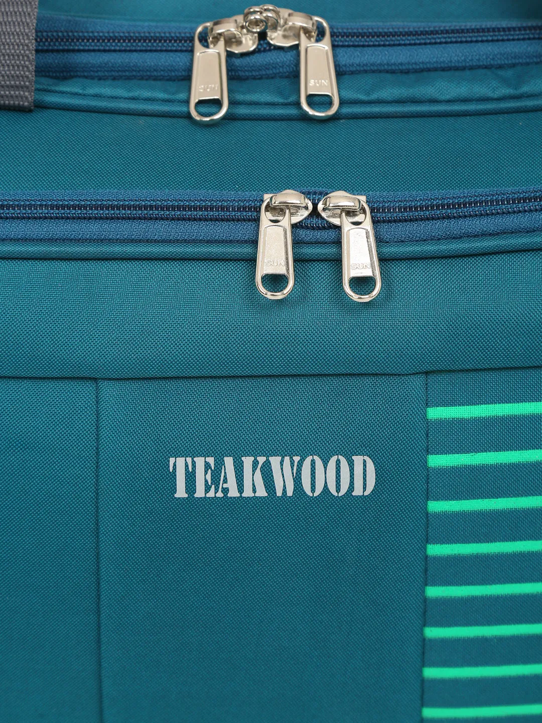 Set of Teakwood Rolling Duffel Travel Bag (Teal)