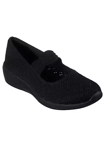 Skechers Black Knit Arya That’s Sweet Trainers | Kaleidoscope