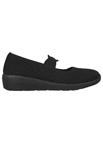 Skechers Black Knit Arya That’s Sweet Trainers | Kaleidoscope