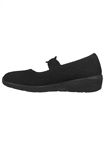 Skechers Black Knit Arya That’s Sweet Trainers | Kaleidoscope