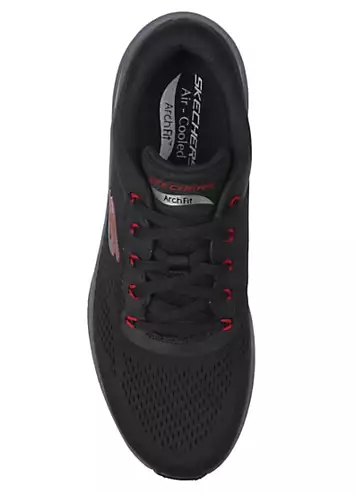 Skechers Mens Black Mesh/Red Trim Arch Fit 2.0 Trainers | Kaleidoscope