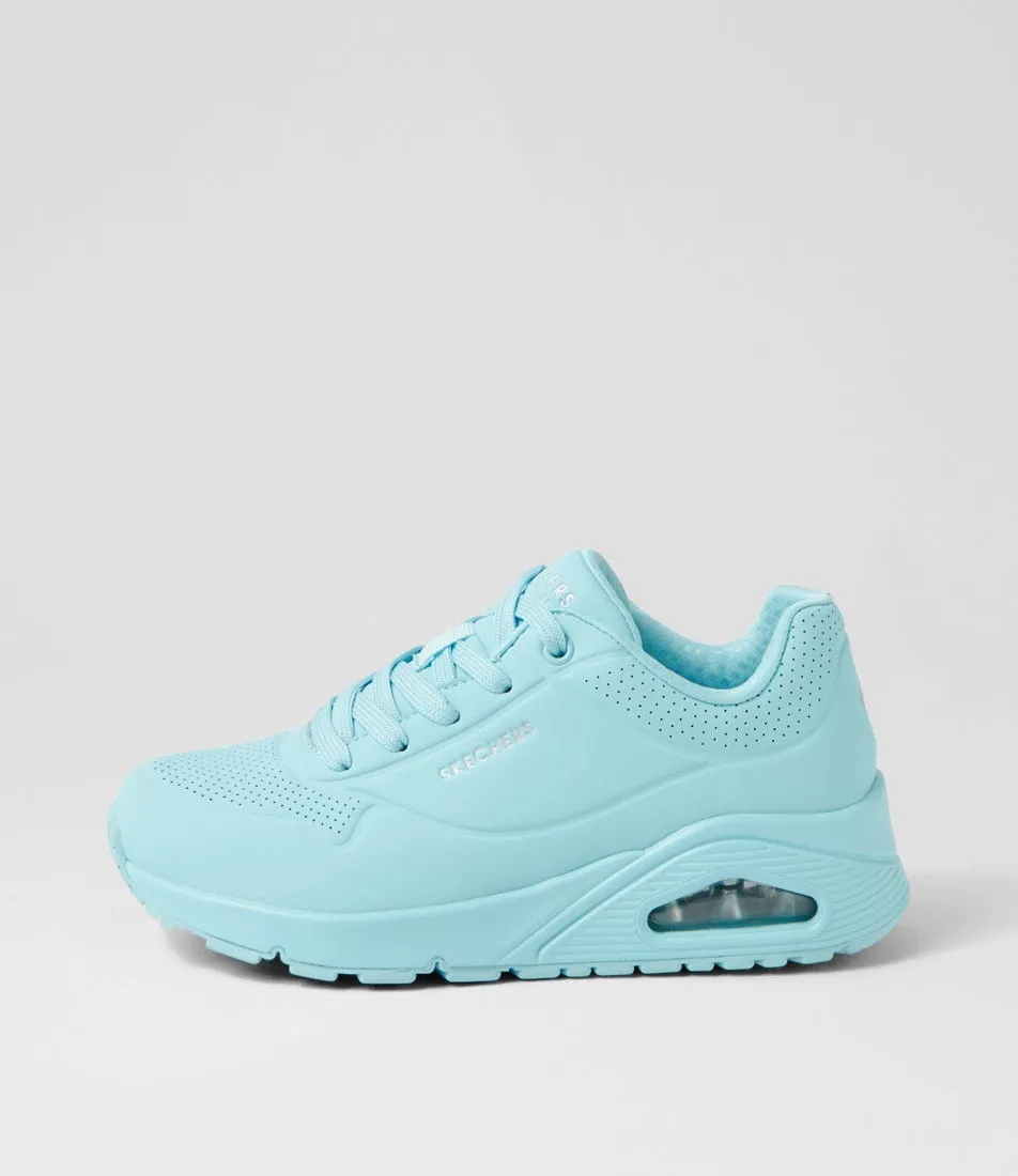 SKECHERS Uno Stand On Air Light Blue Sneakers