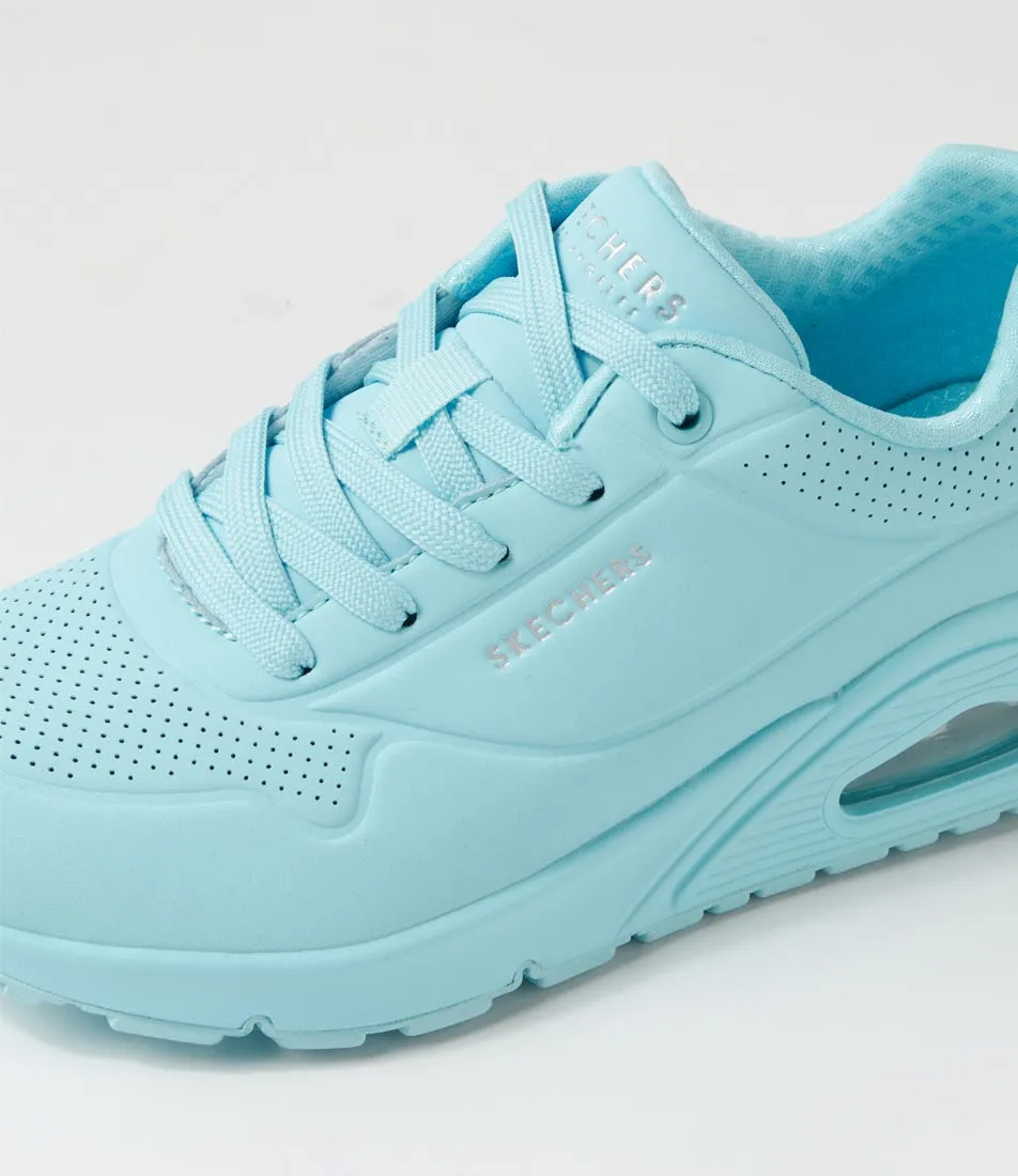 SKECHERS Uno Stand On Air Light Blue Sneakers