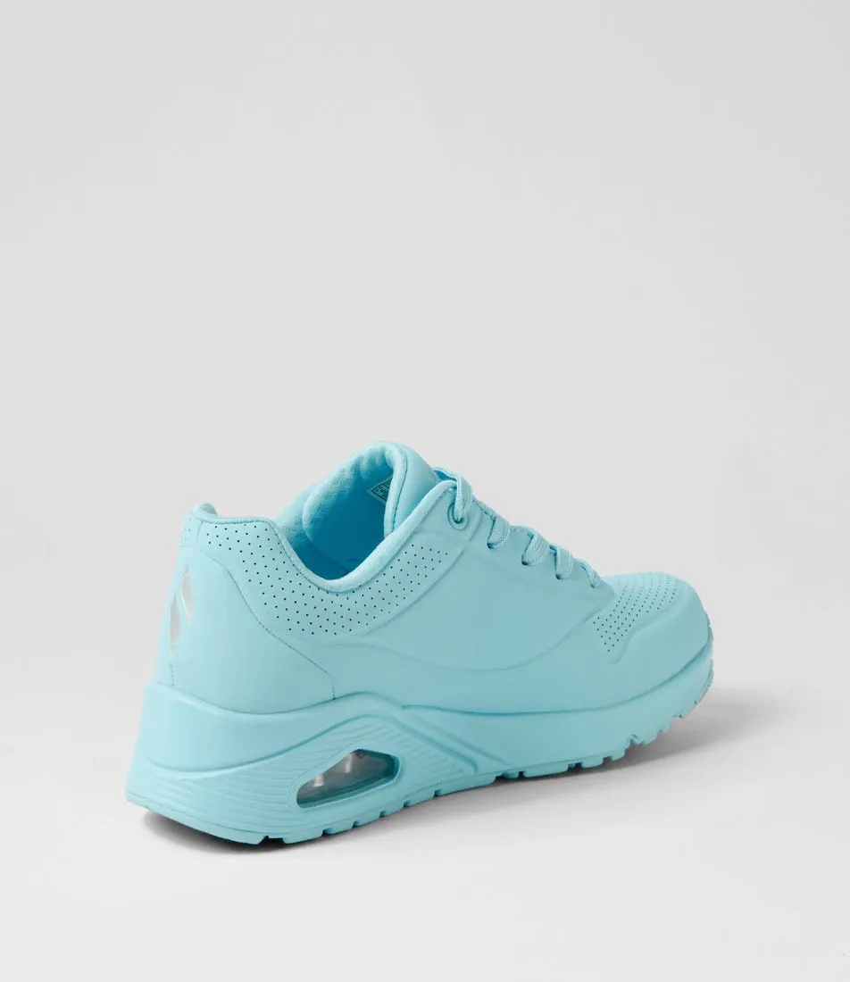 SKECHERS Uno Stand On Air Light Blue Sneakers