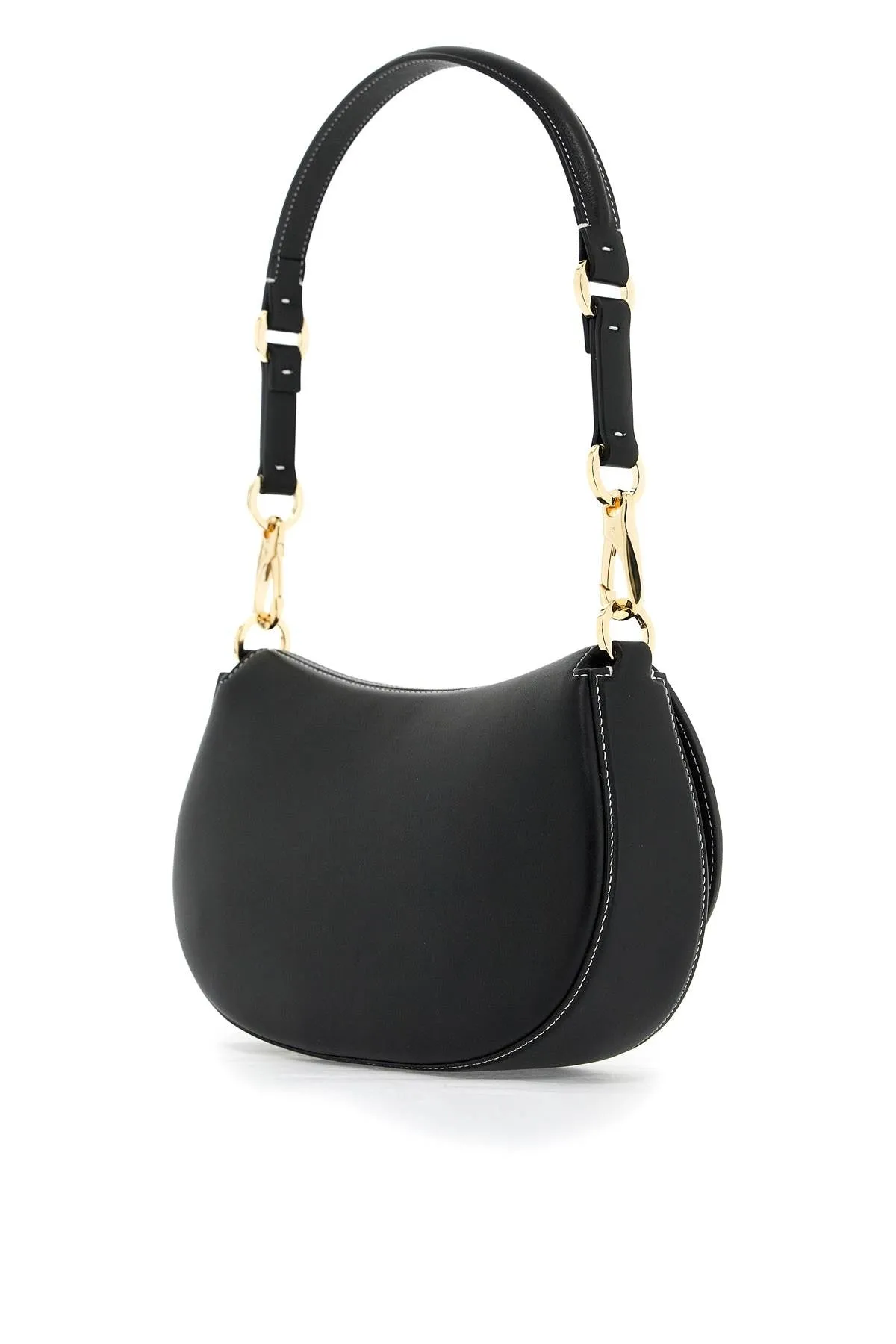 SMALL OHVAL BLACK SHOULDER BAG