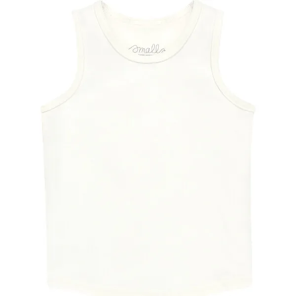 Smalls Merino Ultrafine Merino Wool Vest Top, Ivory