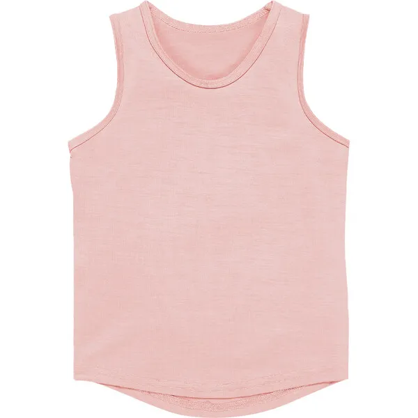 Smalls Merino Ultrafine Merino Wool Vest Top, Peach Blossom