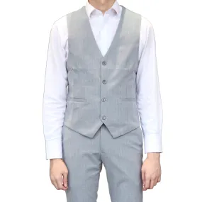 SmartMaster Skinny Fit Pattern Vest (Light Gray)