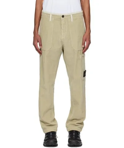 Stone Island Beige Corduroy 800 Trousers