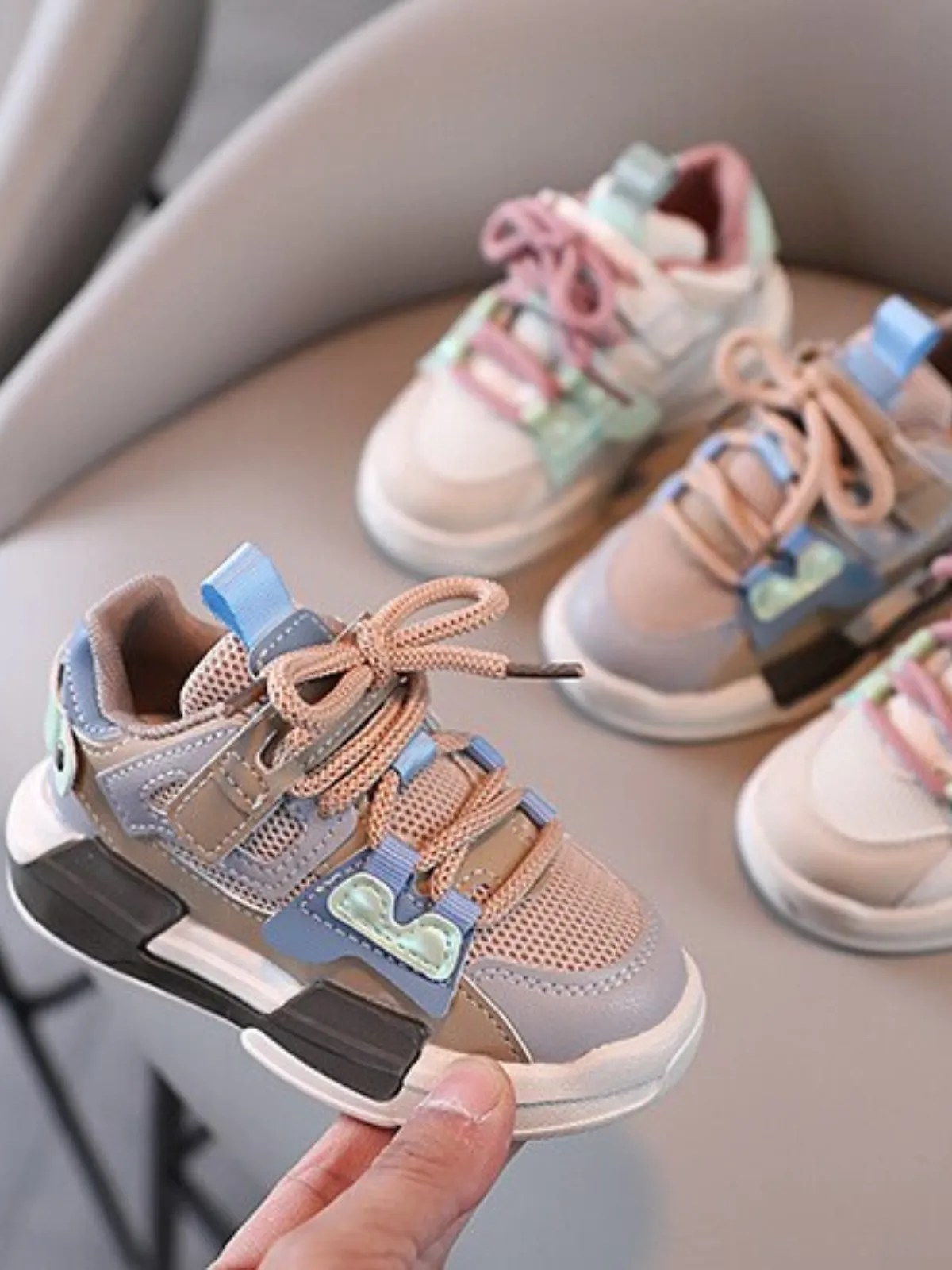 Style Update Colorblock Velcro Sneakers by Liv and Mia