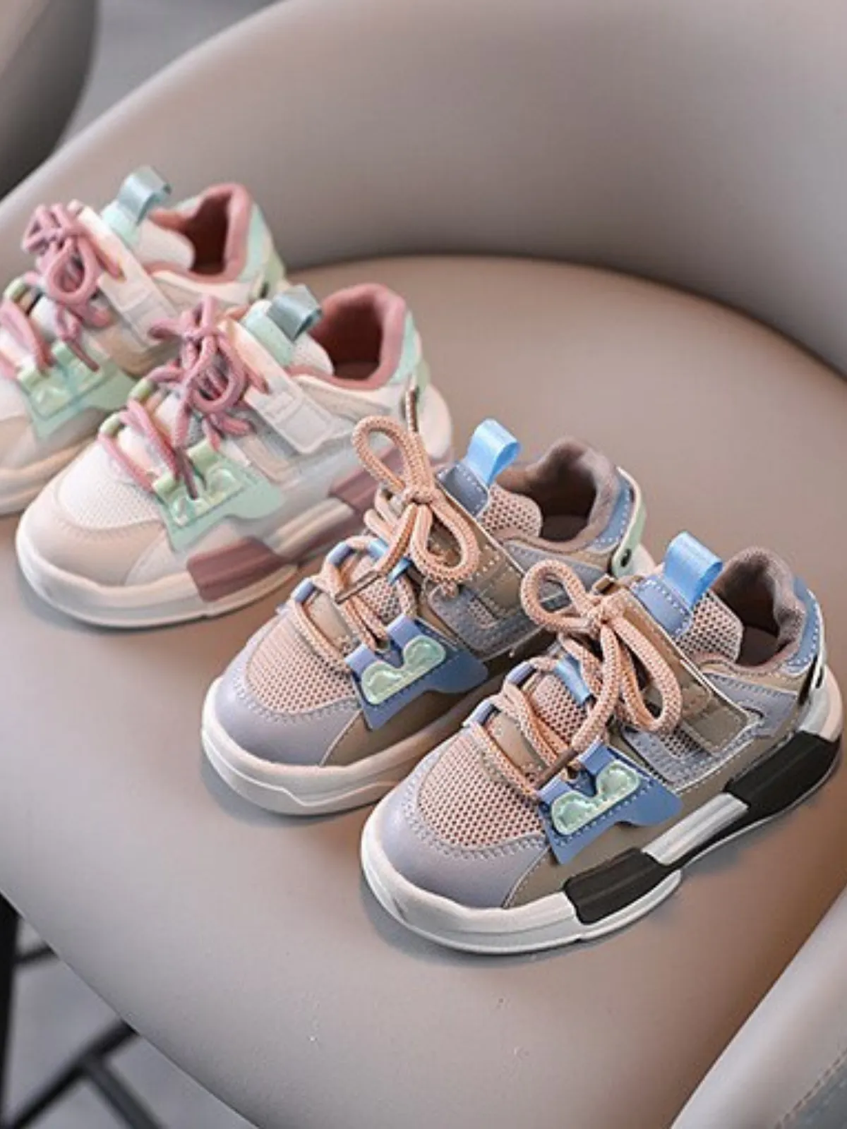 Style Update Colorblock Velcro Sneakers by Liv and Mia