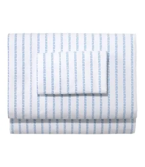 Sunwashed Percale Sheet Collection, Stripe Leaf