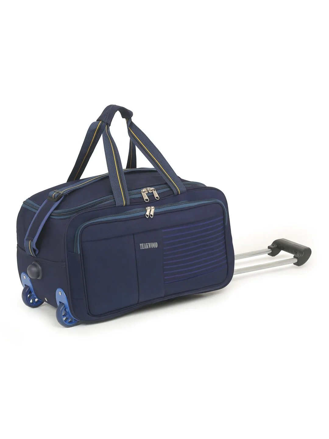 Teakwood Rolling Small Duffel Travel Bag (Blue)