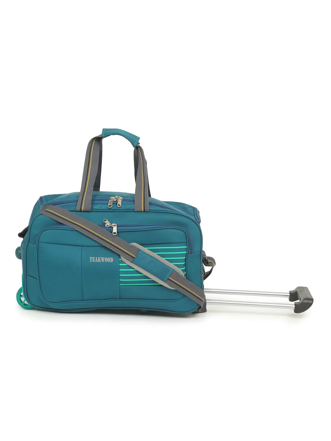 Teakwood Rolling Small Duffel Travel Bag (Teal)