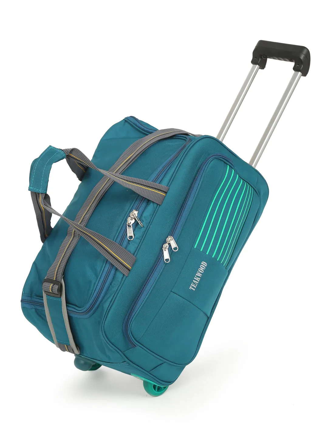 Teakwood Rolling Small Duffel Travel Bag (Teal)