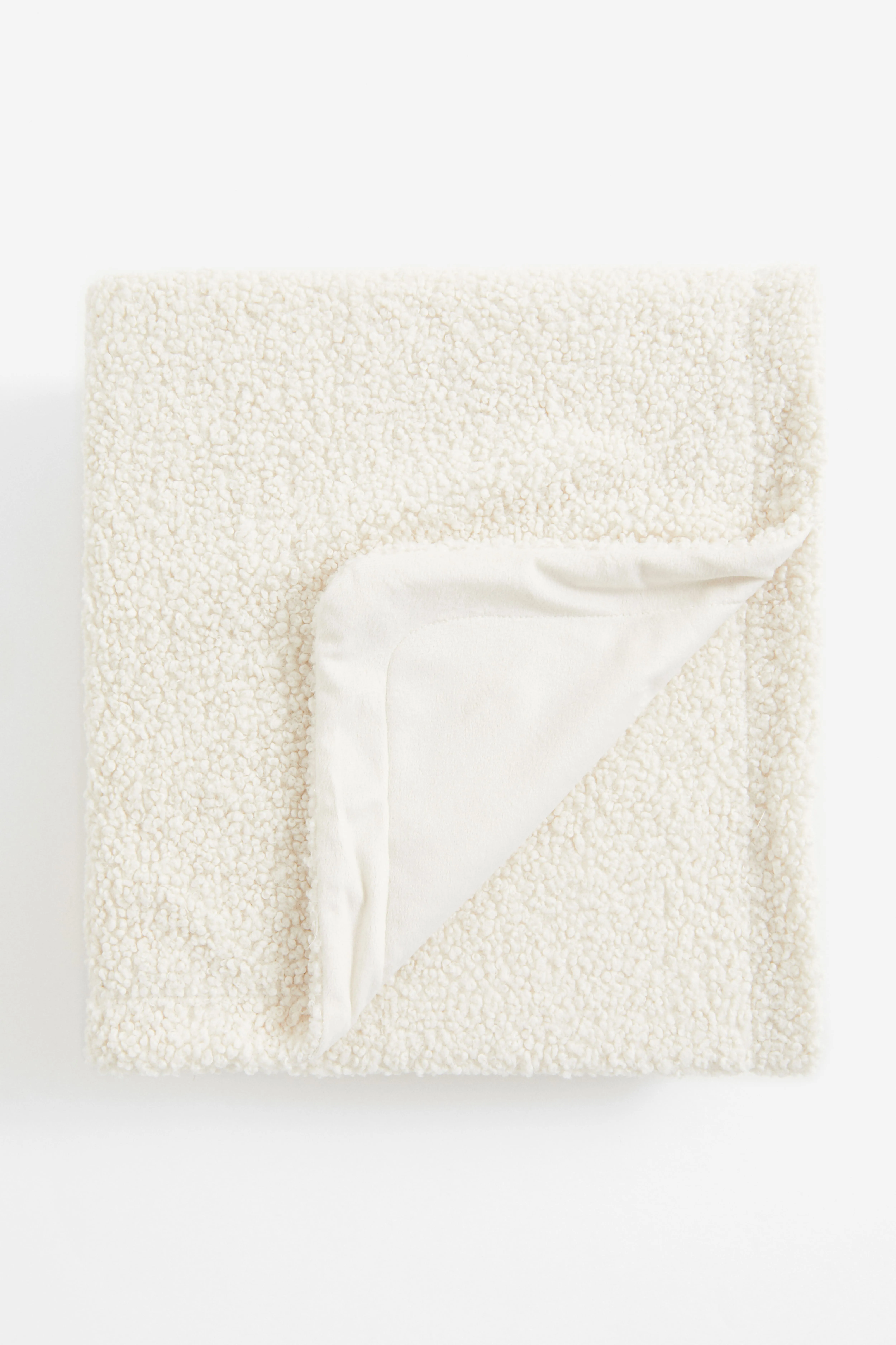 Teddy blanket - White - Home All | H&M GB