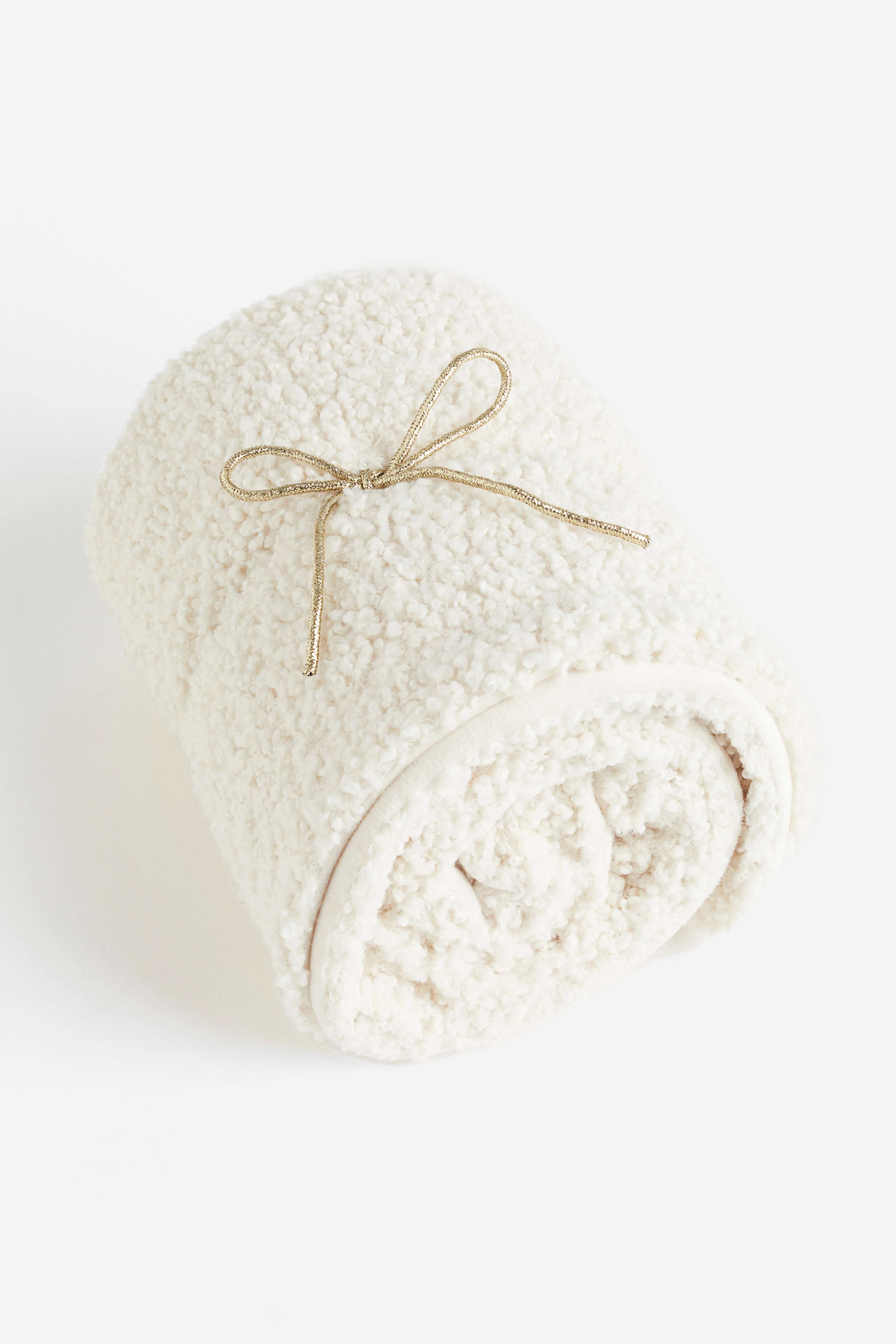 Teddy blanket - White - Home All | H&M GB