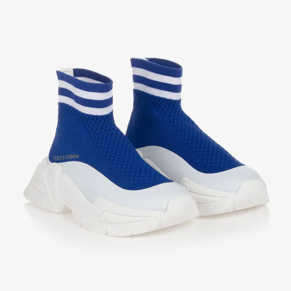 Teen Boys Blue Sock Trainers