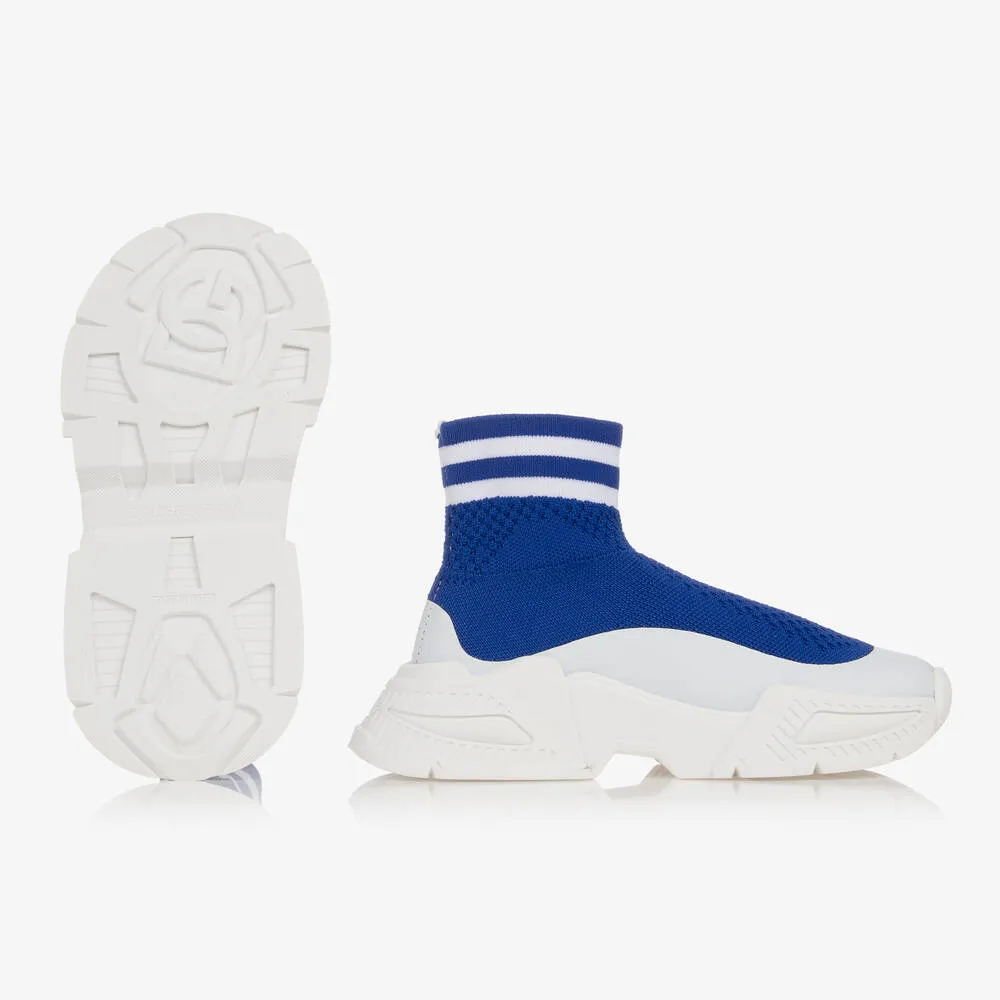 Teen Boys Blue Sock Trainers