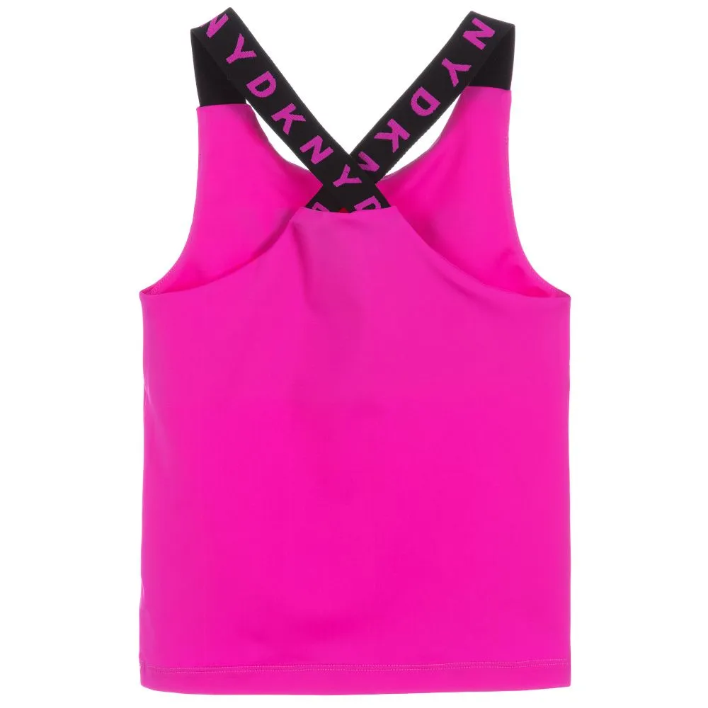 Teen Pink Logo Vest Top