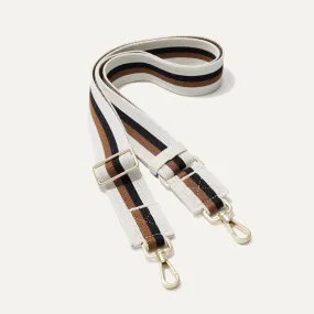 The Crossbody Strap in White Portobello