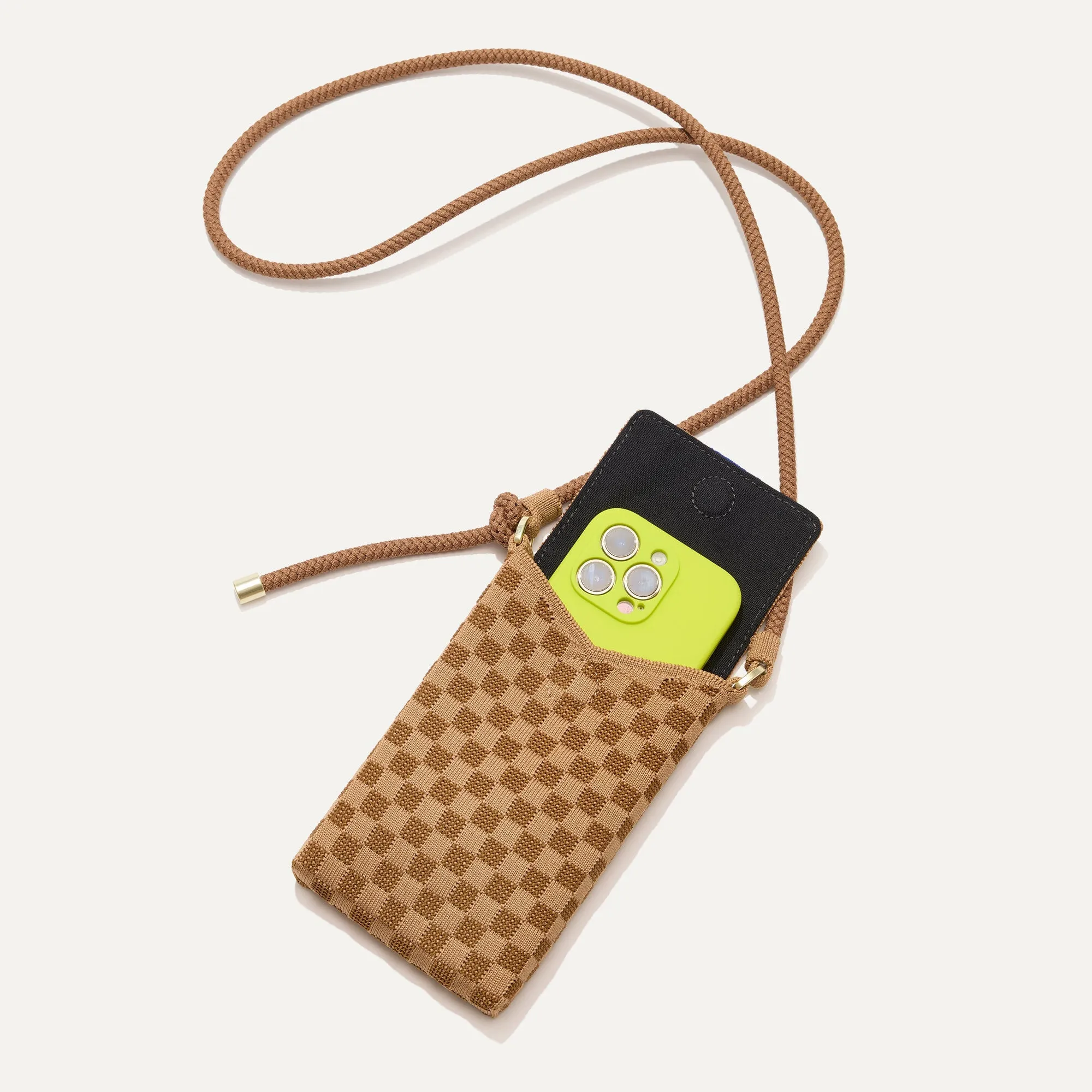 The Phone Crossbody in Hazelnut