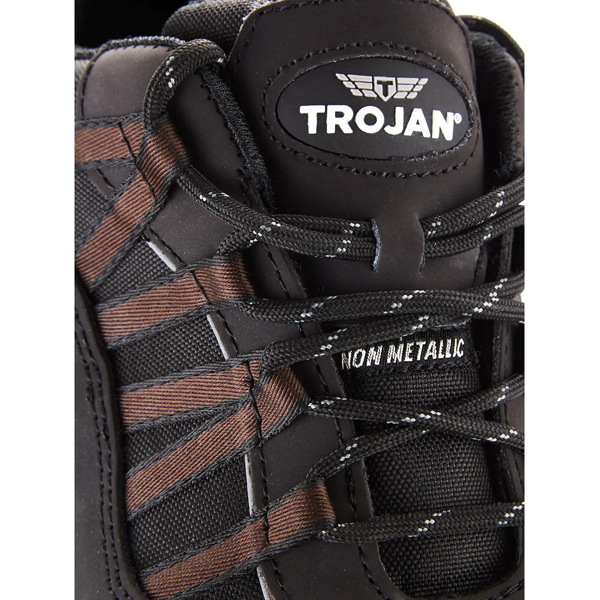 TROJAN Eleusis Black S1P Safety Trainers 10