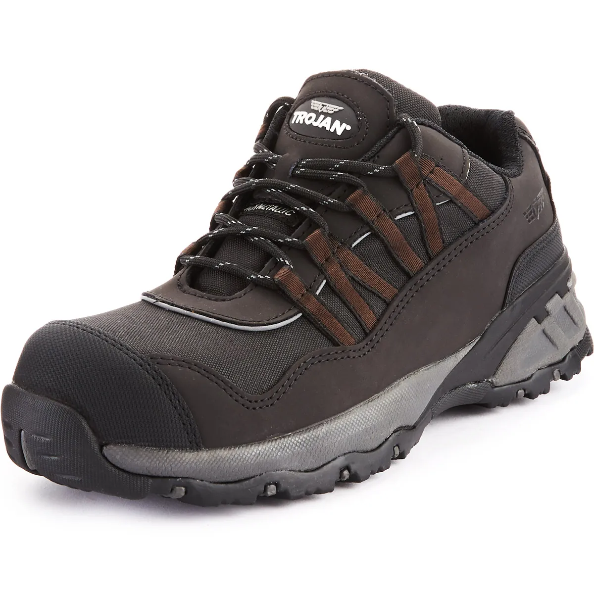 TROJAN Eleusis Black S1P Safety Trainers 10