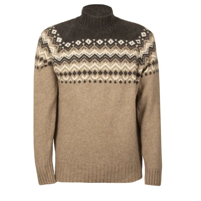 TURTLENECK MIXED WOOL Man Beige 