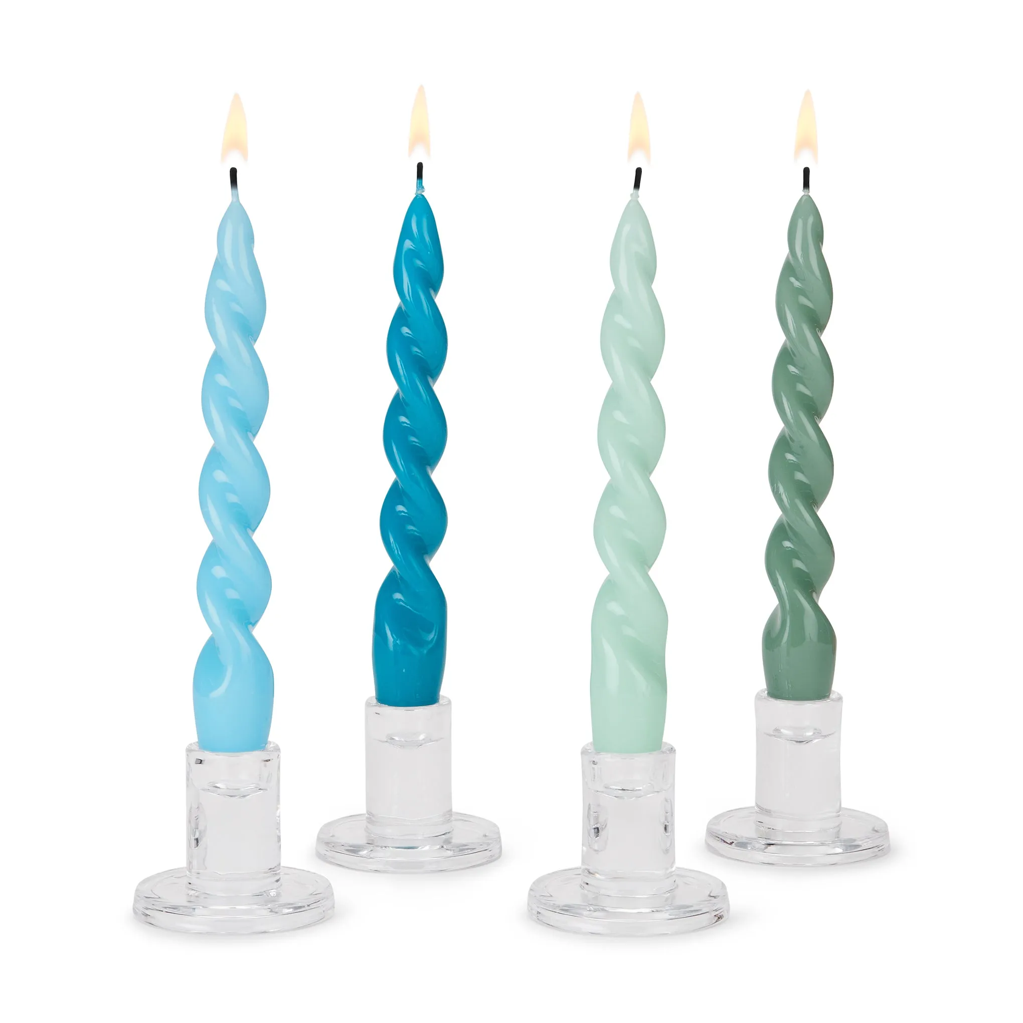 Twist Candles - Set of 4