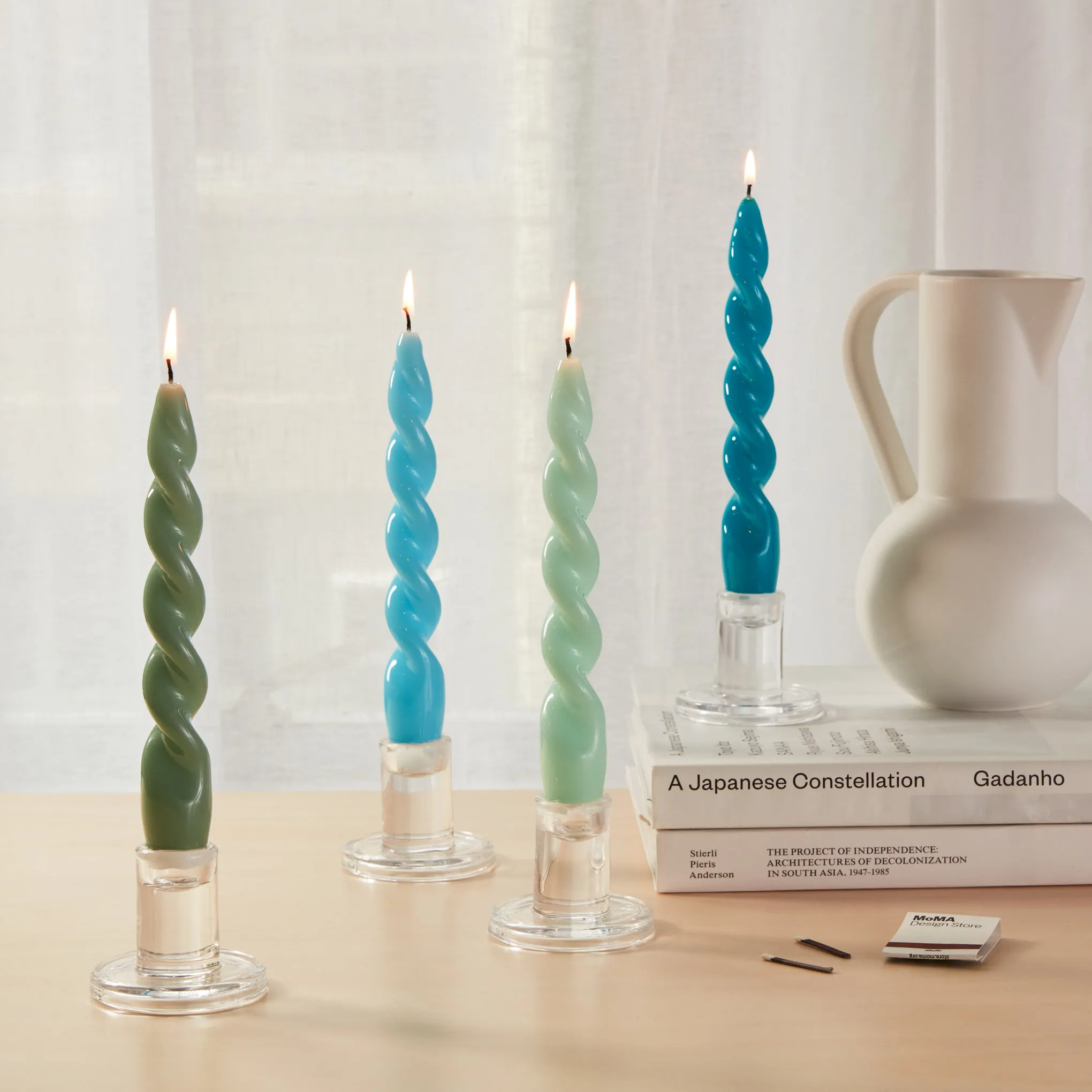 Twist Candles - Set of 4