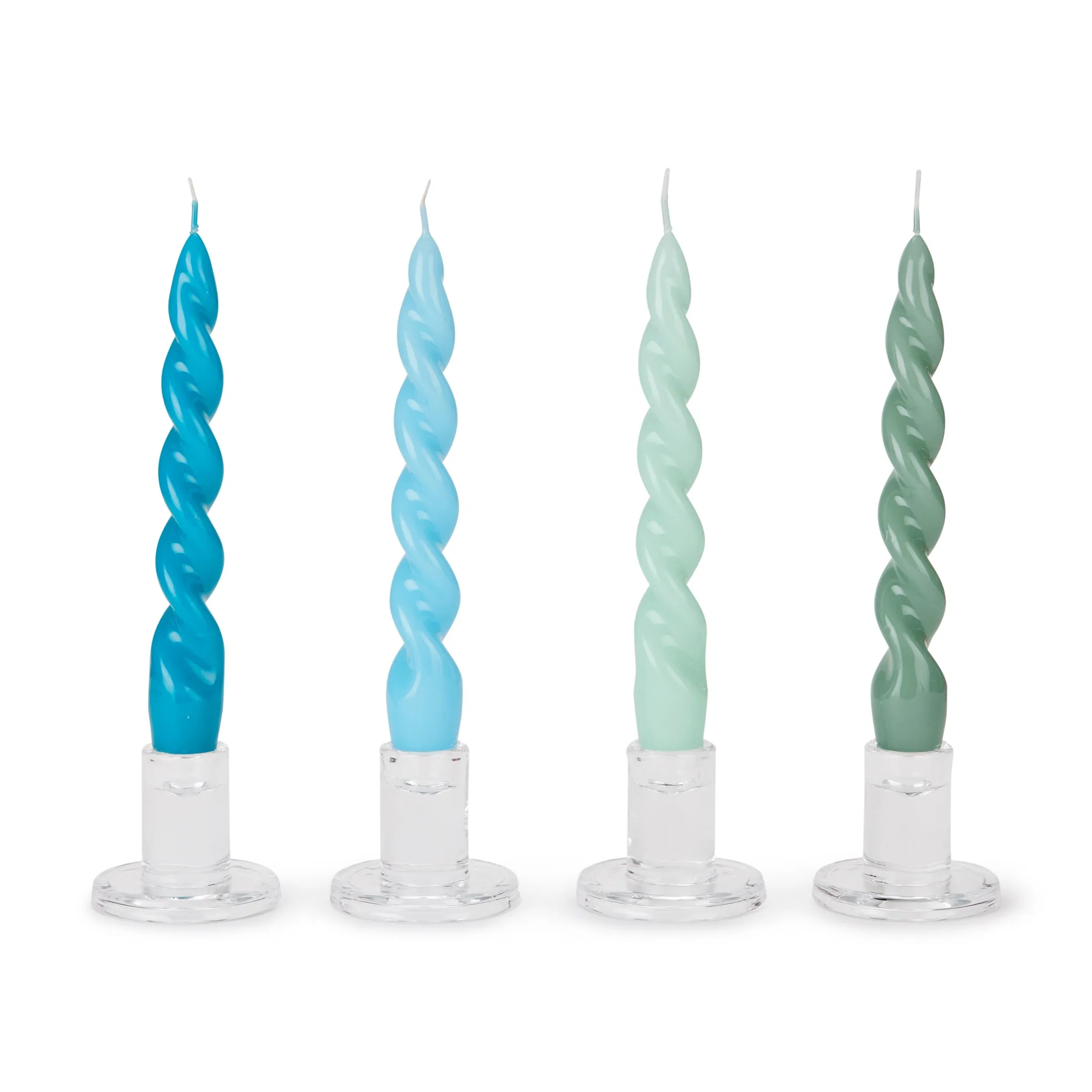 Twist Candles - Set of 4